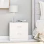White plywood nightstand 40x30x40 cm by vidaXL, Nightstands - Ref: Foro24-801035, Price: 51,95 €, Discount: %