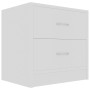 Weißer Nachttisch aus Sperrholz, 40 x 30 x 40 cm von vidaXL, Nachttische - Ref: Foro24-801035, Preis: 53,94 €, Rabatt: %