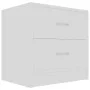 White plywood nightstand 40x30x40 cm by vidaXL, Nightstands - Ref: Foro24-801035, Price: 51,95 €, Discount: %