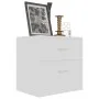 Weißer Nachttisch aus Sperrholz, 40 x 30 x 40 cm von vidaXL, Nachttische - Ref: Foro24-801035, Preis: 50,97 €, Rabatt: %