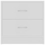 Weißer Nachttisch aus Sperrholz, 40 x 30 x 40 cm von vidaXL, Nachttische - Ref: Foro24-801035, Preis: 53,94 €, Rabatt: %