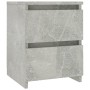 Mesita de noche de aglomerado gris hormigón 30x30x40 cm de vidaXL, Mesitas de noche - Ref: Foro24-800521, Precio: 34,10 €, De...