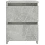 Mesita de noche de aglomerado gris hormigón 30x30x40 cm de vidaXL, Mesitas de noche - Ref: Foro24-800521, Precio: 34,10 €, De...
