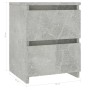 Mesita de noche de aglomerado gris hormigón 30x30x40 cm de vidaXL, Mesitas de noche - Ref: Foro24-800521, Precio: 34,10 €, De...