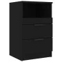 Mesitas de noche 2 uds madera contrachapada color negro de vidaXL, Mesitas de noche - Ref: Foro24-811235, Precio: 97,51 €, De...