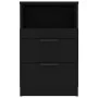 Mesitas de noche 2 uds madera contrachapada color negro de vidaXL, Mesitas de noche - Ref: Foro24-811235, Precio: 97,51 €, De...