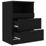 Nachttische 2 Stück schwarzes Sperrholz von vidaXL, Nachttische - Ref: Foro24-811235, Preis: 99,01 €, Rabatt: %