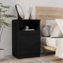 Nachttische 2 Stück schwarzes Sperrholz von vidaXL, Nachttische - Ref: Foro24-811235, Preis: 99,01 €, Rabatt: %