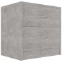 Mesita de noche madera contrachapada gris hormigón 40x30x40 cm by vidaXL, Nightstands - Ref: Foro24-801043, Price: 35,10 €, D...