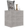 Mesita de noche madera contrachapada gris hormigón 40x30x40 cm by vidaXL, Nightstands - Ref: Foro24-801043, Price: 35,10 €, D...