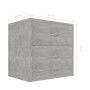 Mesita de noche madera contrachapada gris hormigón 40x30x40 cm by vidaXL, Nightstands - Ref: Foro24-801043, Price: 35,10 €, D...