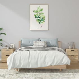 Nightstand 2 pcs Sonoma oak plywood by vidaXL, Nightstands - Ref: Foro24-811221, Price: 95,14 €, Discount: %