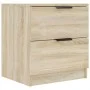 Nightstand 2 pcs Sonoma oak plywood by vidaXL, Nightstands - Ref: Foro24-811221, Price: 93,93 €, Discount: %