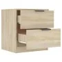 Nightstand 2 pcs Sonoma oak plywood by vidaXL, Nightstands - Ref: Foro24-811221, Price: 93,93 €, Discount: %