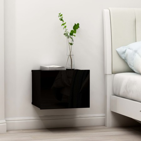Mesita de noche madera contrachapada negro 40x30x30 cm by vidaXL, Nightstands - Ref: Foro24-801055, Price: 39,86 €, Discount: %