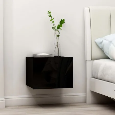 Mesita de noche madera contrachapada negro 40x30x30 cm by vidaXL, Nightstands - Ref: Foro24-801055, Price: 39,26 €, Discount: %