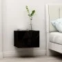 Mesita de noche madera contrachapada negro 40x30x30 cm by vidaXL, Nightstands - Ref: Foro24-801055, Price: 39,26 €, Discount: %