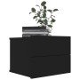 Mesita de noche madera contrachapada negro 40x30x30 cm by vidaXL, Nightstands - Ref: Foro24-801055, Price: 39,86 €, Discount: %