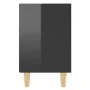 Nightstand with glossy black wood legs 40x30x50 cm by vidaXL, Nightstands - Ref: Foro24-805793, Price: 36,03 €, Discount: %