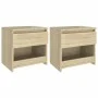 Nachttische 2 Stück Eichensperrholz 40x30x39 cm von vidaXL, Nachttische - Ref: Foro24-803450, Preis: 52,83 €, Rabatt: %