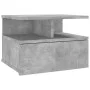 Schwebender Nachttisch aus betongrauem Holz, 40 x 31 x 27 cm von vidaXL, Nachttische - Ref: Foro24-800413, Preis: 50,70 €, Ra...