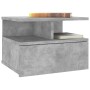 Concrete gray wood floating bedside table 40x31x27 cm by vidaXL, Nightstands - Ref: Foro24-800413, Price: 48,92 €, Discount: %