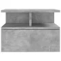 Concrete gray wood floating bedside table 40x31x27 cm by vidaXL, Nightstands - Ref: Foro24-800413, Price: 50,70 €, Discount: %