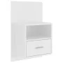 Glossy white wall bedside table by vidaXL, Nightstands - Ref: Foro24-811019, Price: 51,10 €, Discount: %