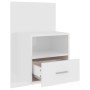 Glänzend weißer Wand-Nachttisch von vidaXL, Nachttische - Ref: Foro24-811019, Preis: 51,72 €, Rabatt: %