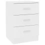 Mesita de noche madera contrachapada blanco 38x35x56 cm de vidaXL, Mesitas de noche - Ref: Foro24-800450, Precio: 60,22 €, De...