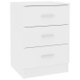 Weißer Nachttisch aus Sperrholz, 38 x 35 x 56 cm von vidaXL, Nachttische - Ref: Foro24-800450, Preis: 56,97 €, Rabatt: %