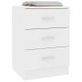 Mesita de noche madera contrachapada blanco 38x35x56 cm de vidaXL, Mesitas de noche - Ref: Foro24-800450, Precio: 58,83 €, De...