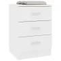 Mesita de noche madera contrachapada blanco 38x35x56 cm de vidaXL, Mesitas de noche - Ref: Foro24-800450, Precio: 60,22 €, De...