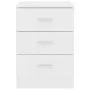 Mesita de noche madera contrachapada blanco 38x35x56 cm de vidaXL, Mesitas de noche - Ref: Foro24-800450, Precio: 60,22 €, De...