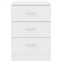 Weißer Nachttisch aus Sperrholz, 38 x 35 x 56 cm von vidaXL, Nachttische - Ref: Foro24-800450, Preis: 56,97 €, Rabatt: %