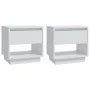 Bedside tables 2 units plywood white 45x34x44 cm by vidaXL, Nightstands - Ref: Foro24-809513, Price: 75,18 €, Discount: %