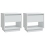 Nachttische 2 Stk. Sperrholz weiß 45x34x44 cm von vidaXL, Nachttische - Ref: Foro24-809513, Preis: 76,33 €, Rabatt: %