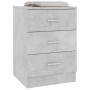 Concrete gray chipboard bedside table 38x35x56 cm by vidaXL, Nightstands - Ref: Foro24-800458, Price: 53,14 €, Discount: %