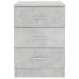Concrete gray chipboard bedside table 38x35x56 cm by vidaXL, Nightstands - Ref: Foro24-800458, Price: 53,14 €, Discount: %