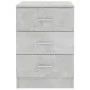 Concrete gray chipboard bedside table 38x35x56 cm by vidaXL, Nightstands - Ref: Foro24-800458, Price: 52,30 €, Discount: %