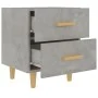 Mesita de noche 2 unidades gris hormigón 40x35x47,5 cm de vidaXL, Mesitas de noche - Ref: Foro24-811979, Precio: 89,02 €, Des...