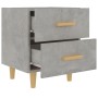 Mesita de noche 2 unidades gris hormigón 40x35x47,5 cm de vidaXL, Mesitas de noche - Ref: Foro24-811979, Precio: 90,23 €, Des...