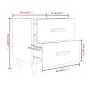 Mesita de noche 2 unidades gris hormigón 40x35x47,5 cm de vidaXL, Mesitas de noche - Ref: Foro24-811979, Precio: 89,02 €, Des...
