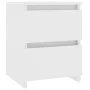 Mesitas de noche 2 uds madera contrachapada blanco 30x30x40 cm de vidaXL, Mesitas de noche - Ref: Foro24-800514, Precio: 62,1...
