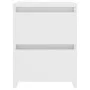 Mesitas de noche 2 uds madera contrachapada blanco 30x30x40 cm de vidaXL, Mesitas de noche - Ref: Foro24-800514, Precio: 62,1...
