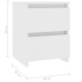 Nachttische 2 Stück aus weißem Sperrholz 30x30x40 cm von vidaXL, Nachttische - Ref: Foro24-800514, Preis: 59,88 €, Rabatt: %