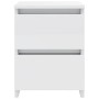 Bedside tables 2 pcs glossy white chipboard 30x30x40 cm by vidaXL, Nightstands - Ref: Foro24-800526, Price: 80,38 €, Discount: %
