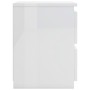 Bedside tables 2 pcs glossy white chipboard 30x30x40 cm by vidaXL, Nightstands - Ref: Foro24-800526, Price: 80,38 €, Discount: %