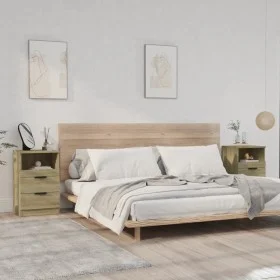 Nightstand 2 pcs Sonoma oak plywood by vidaXL, Nightstands - Ref: Foro24-811239, Price: 92,60 €, Discount: %