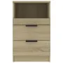Nightstand 2 pcs Sonoma oak plywood by vidaXL, Nightstands - Ref: Foro24-811239, Price: 92,86 €, Discount: %